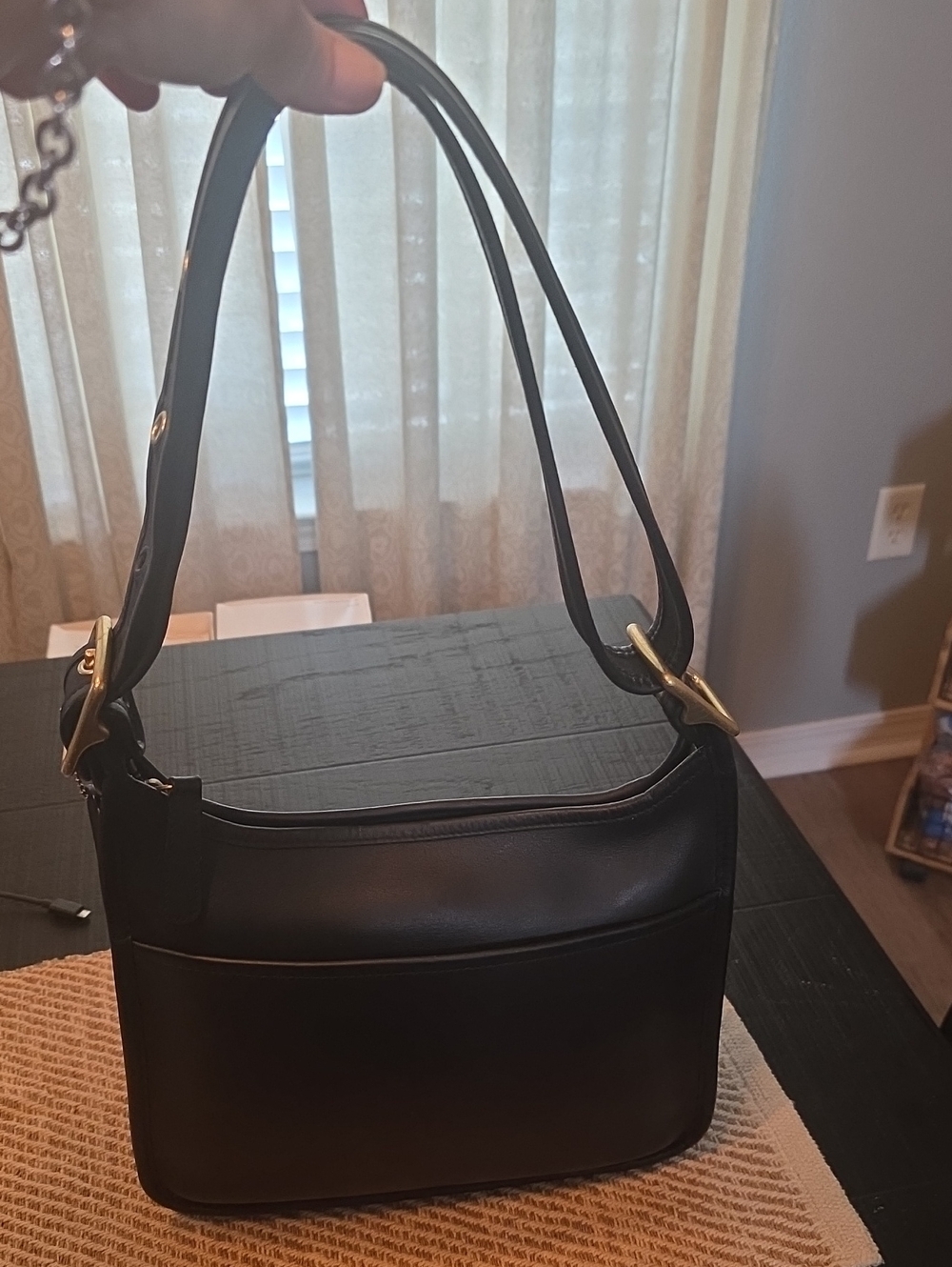 Coach Vintage Legacy Zip In Black.